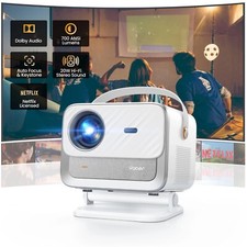 Video projecteur  1080P 4K, WiFi 6 Bluetooth, 700 ANSI Dolby Netflix intégrés
