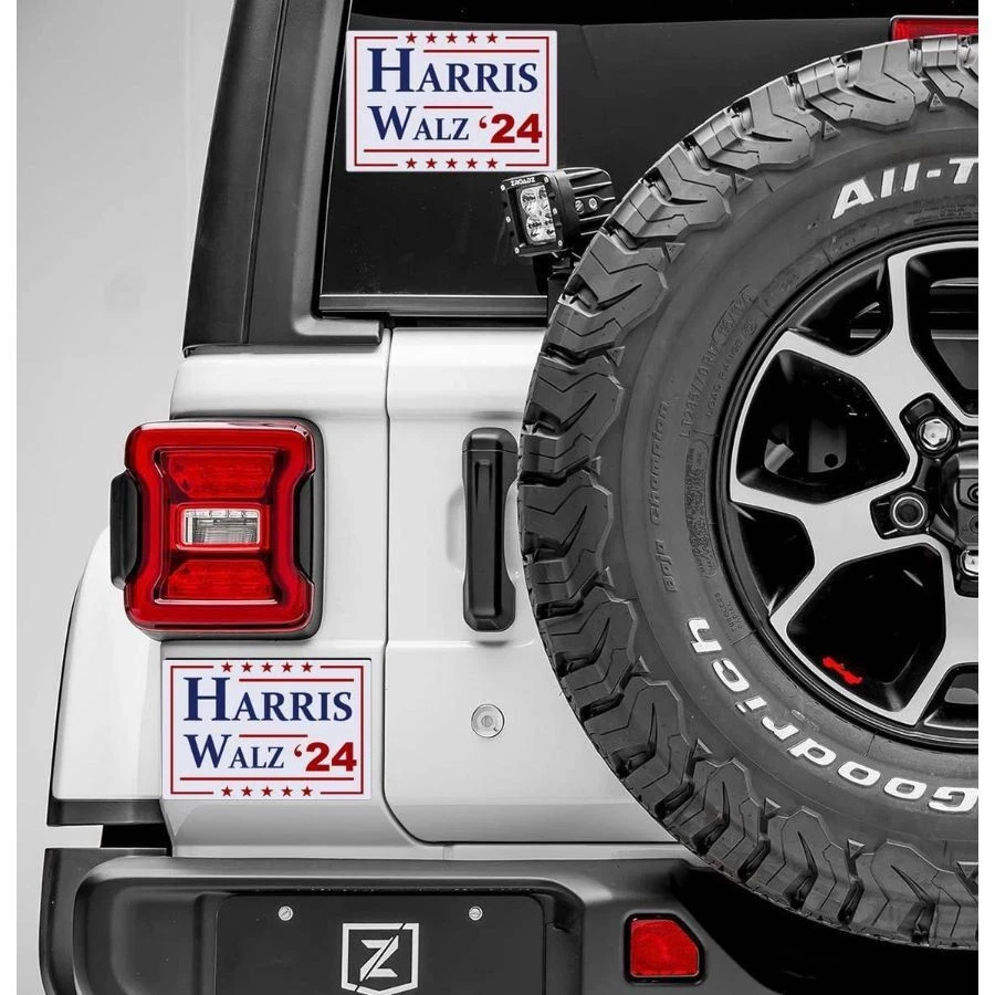 Pacote com 2 ímãs 2024 para ímã de carro President VP brasão de vinil para-choque automático M - Imagem 3 de 3