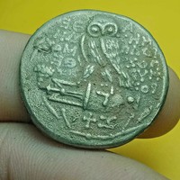 Ancient Greek Ar Silver Tetradrachm Coin Athens Attica Owl 500Bc 15,3G