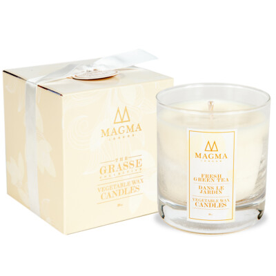 Magma London - Luxus Duftkerze - Deluxe Geschenkbox - Fresh Green Tea 38 cl
