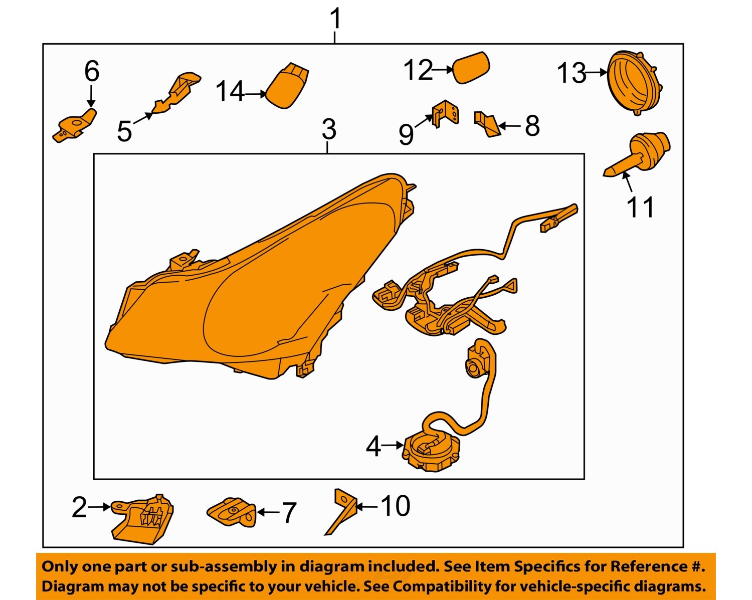 Infiniti NISSAN OEM 1013 G37Headlight Assembly 260101NM1D eBay