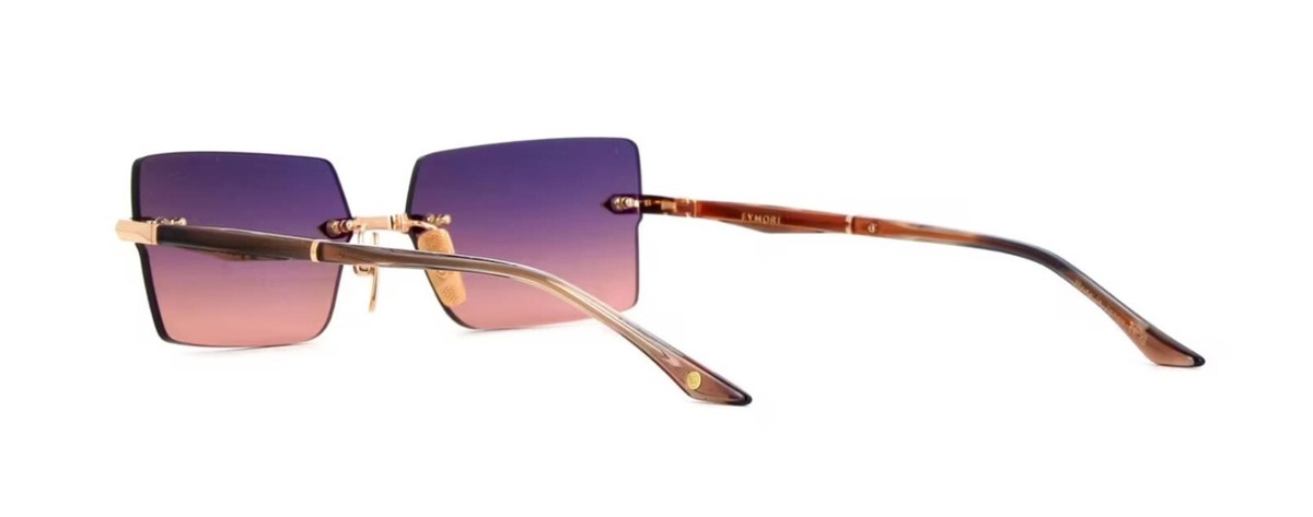 サングラス DITA Dita Eyeweare - EYMORI - Rose Gold - El Mirage Swi Dita EYMORI Rose Gold El Mirage Swirl/Grey To Peach Gradient