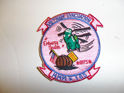 b5552 Vietnam USMC Evacuation 1975 Embassy Snatch HMM 165 pink R7E