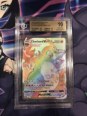 Pokemon Charizard Vmax 074/073 Pristine BGS 10 Champions Pokemon Charizard Vmax 074/073 Pristine BGS 10 Champions