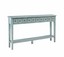 powell sadie teal long console in teal finish 16a8213t