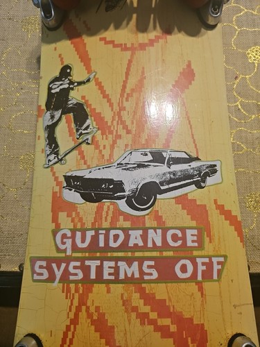 VERY RARE AUTHENTIC GUIDANCE SYSTEMS OFF 11 RED WHEELS SKATEBOARD MADE BY XGAMES - Picture 2 of 12