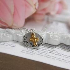 New First Holy Communion Keepsake Disc Necklace Heriloom Collection W/Gift Box