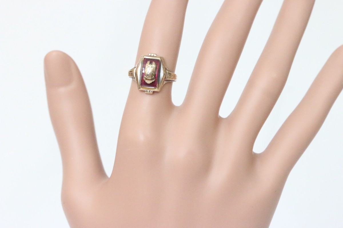 10k Yellow Gold 1944 High School Class Ring Size 5.25 | eBay