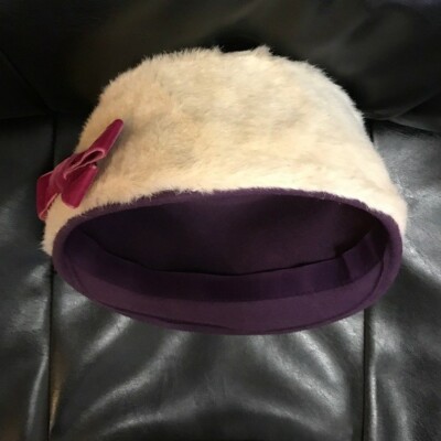 MSRP $75 NWT Spanish brand Peregal Purple 100% Wool Hat | eBay display picture 2