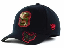 North Carolina Wolfpack TOW Dog Tag Black & Camo Flex Fit NCAA Cap Hat  