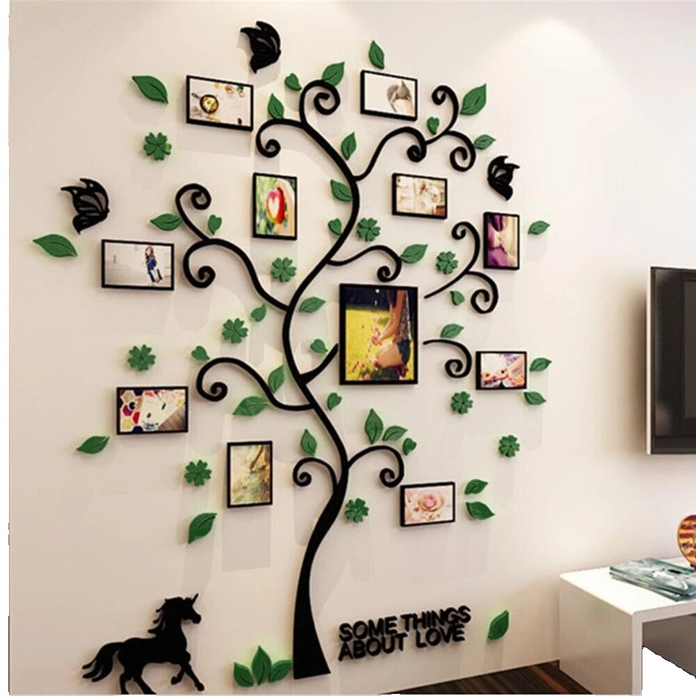 Bedroom Family Tree Décor Decals, Stickers & Vinyl Art 3D Effect