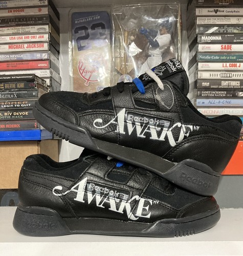 Reebok x Awake NY Low Workout Plus Black/White Men's Size 5.5 Classic | eBay