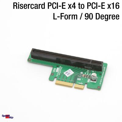 PCI-E x4 TO PCI-EXPRESS x16 RISER CARD RISERCARD RISERKARTE 90 DEGREE EXTENSION
