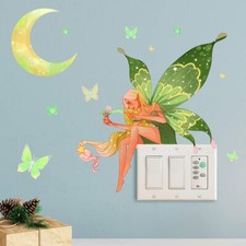 Butterfly Fairy Decals, Glow in the Dark Wall Stickers, Girls Room Decorations.