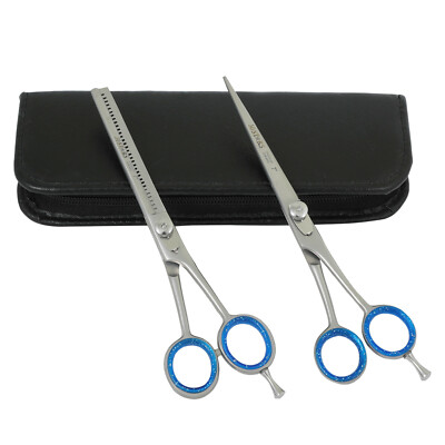 7'' Professional Hair Cutting Japanese Scissors Thinning Barber Shears Set Kit