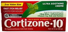 Cortizone 10 Maximum Strength Creme 2 Oz., 1% Hydrocortisone Anti-Itch