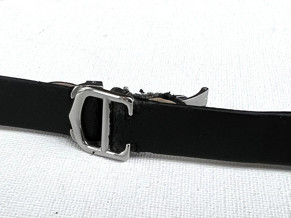 CARTIER ROADSTER BLACK SATIN STRAP / BAND WITH CARTIER ROADSTER 16mm CLASP - Image 2 of 4