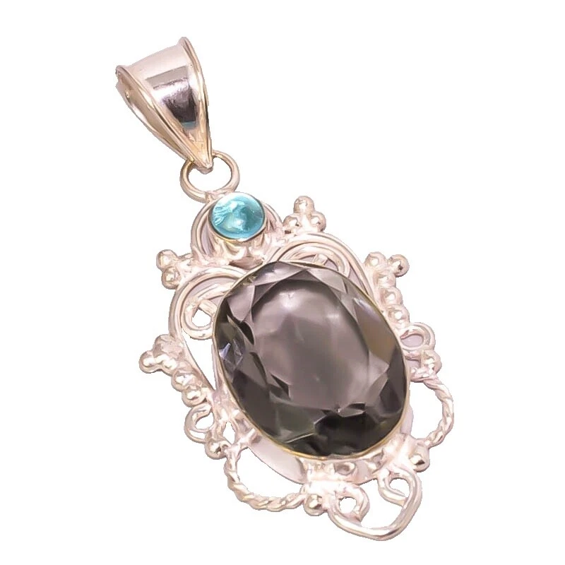 Topaz Silver Plated Charm Fashion Necklaces & Pendants