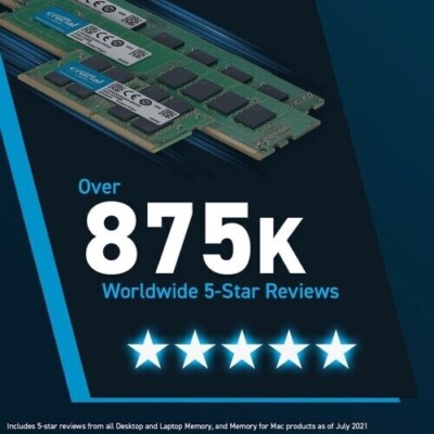 [新品未開封] Crucial DDR5 64GB CP2K32G56C46U5 Crucial 64GB DDR5 RAM, 5600MHz (or 5200MHz or 4800MHz