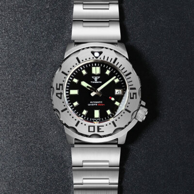 20ATM Diver 42mm Monster NH35A PT5000 Auto Mens Watch AR Sapphire Glass Bracelet