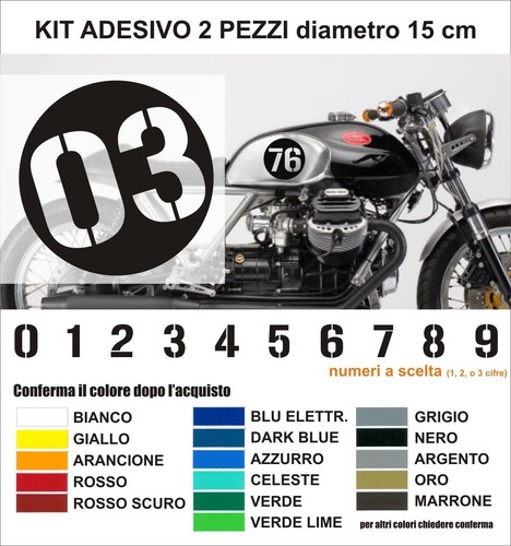 Adesivi Fluorescenti Personalizzati Con Numeri Di Gara: Moto - Foto 6