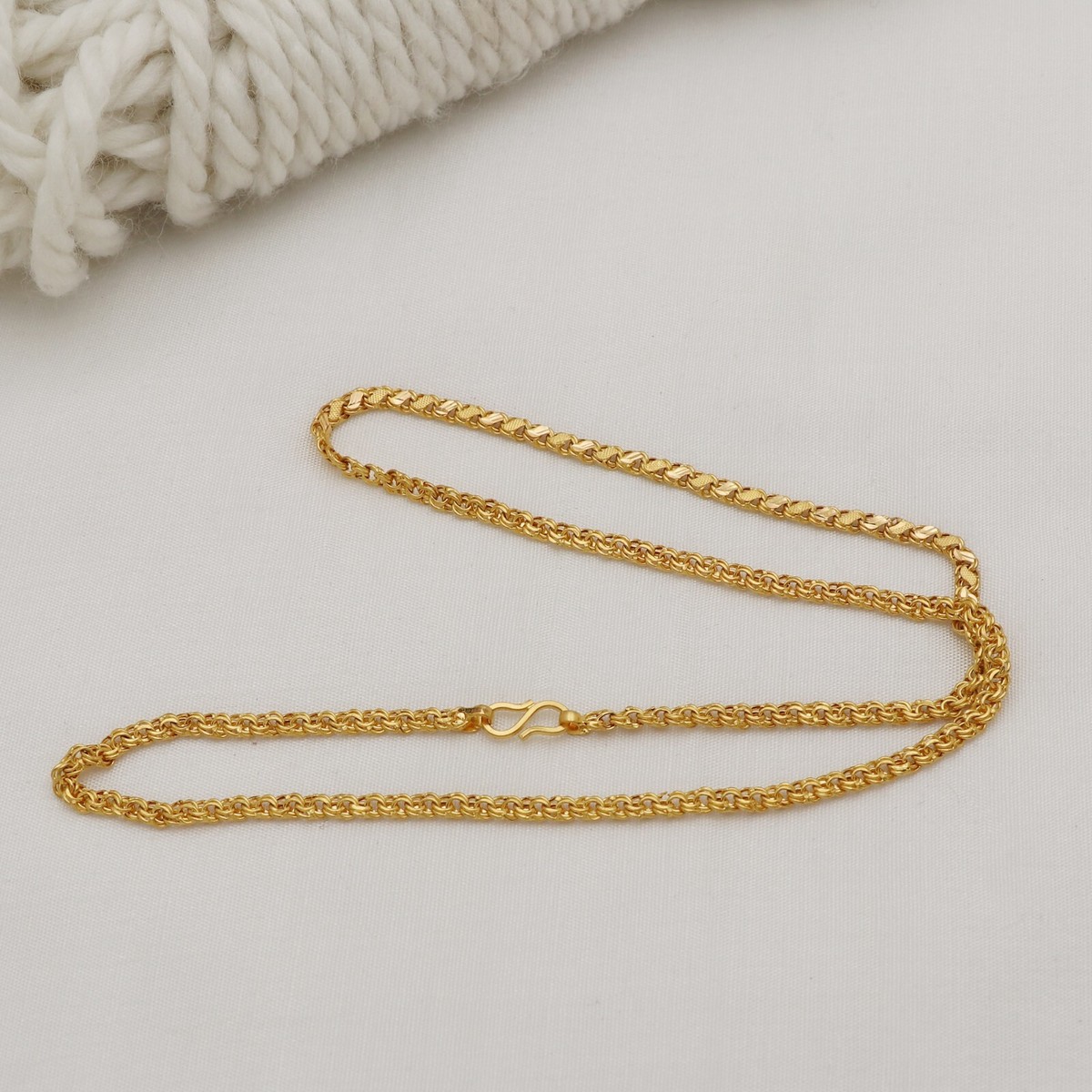 22k Gold chain Necklace Yellow Gold Chain 22k916 Fine gold