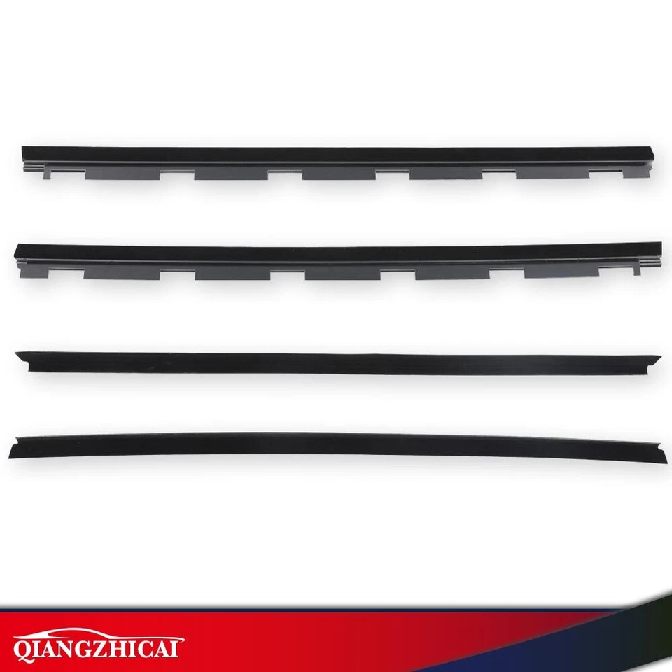 Kit de 4 piezas de impermeabilización de sello de fieltro de barrido de ventana interior y exterior apto para camioneta Chevy Foto 4 de 4