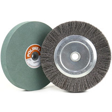 6 Inch Bench Grinder Grinding Wheel  Wire Wheel Brush with 1/2'' Arbor, 120 Gri