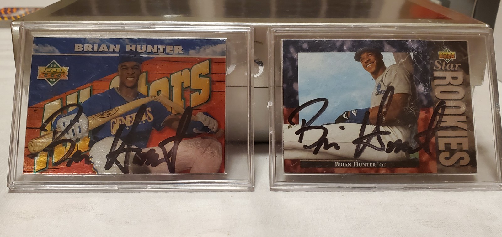 Brian Hunter Signed 94 Upper Deck All-Stars #100 Star Rookies #16 Generals Astro