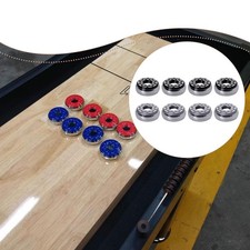 Set of 8 Shuffleboard Pucks Sturdy for Recreational Play Competition Weights