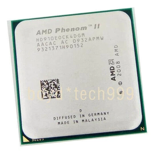 AMD Phenom II X4 910E HD910E0CK4DGM CPU Quad-Core 2.6 GHz AM2+/AM3 Processors - Image 4 of 4