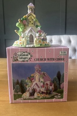 Cottontale Cottages Easter Church  Porcelain Original Box
