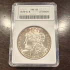 1878-S Morgan Dollar $1 Silver ANACS MS65 Graded Coin