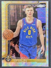 Christian Braun 2025-26 Topps Chrome Wave Refractor Base #82
