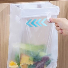 Hanging Trash Bag Holder Foldable Garbage Bag Hanging Rack Home Kitchen Bathroom