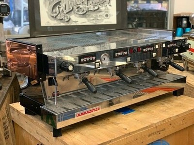 LA MARZOCCO LINEA CLASSIC 4 GROUP COPPER TOP ESPRESSO COFFEE MACHINE COMMERCIAL