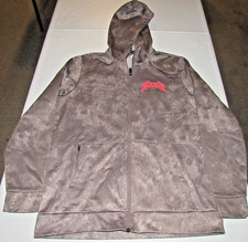 Nike Therma Fit Mens Gray Full Zip Fleece Hoodie Jacket Size M