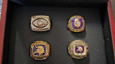 #ad Minnesota Vikings NFC Championship Memorabilia Set W Box $85.00