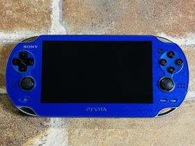 SONY PS Vita PCH-1000 Sapphire Blue ZA04 Playstation Charger 8GB Tested EX DDP