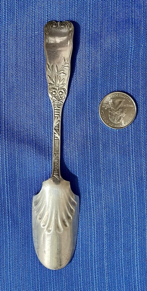 Gorham St. Antigua cucharada de queso Cloud de plata esterlina 61/8′′ reliquia prístina 1885 Foto 2 de 4