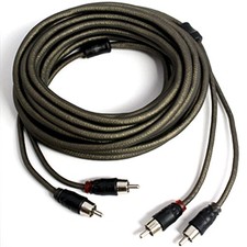 Wet Sounds WW-RCA 5M Wet Wire 5 Meter, 2 Channel Quad Shielded RCA Cable with