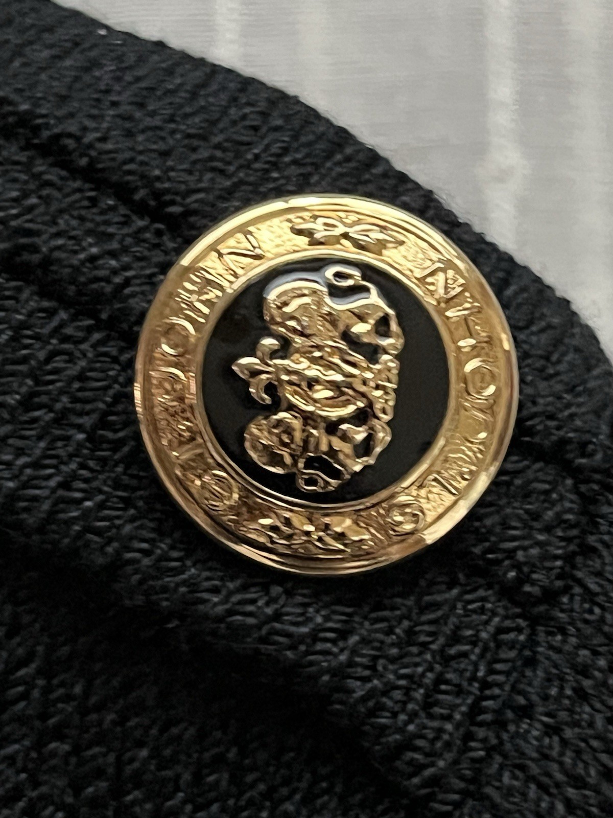 St John Basic Black Gold Hardware Wool Santana Kn… - image 7