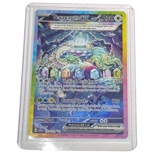 Terapagos ex 170/142 Sv07: Stellar Crown Special Illustraion Rare NM Pokemon TCG