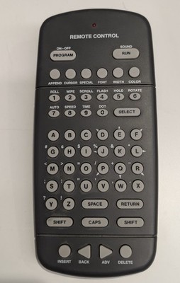 Adaptive Miicro Systems Alpha Infrared Remote 55 Key Remote Control Tested