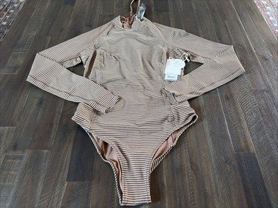 Vuori Women s Crush Paddle Suit Rio Stripe One-Piece Swimsuit Bathing Suit Small