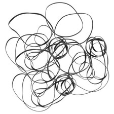 100 Pcs Cd Recorder Rubber Belt Cassette Tape Player Machine Belts Replacement