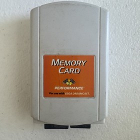 SEGA Dreamcast Performance Brand Memory Card - Tested Works