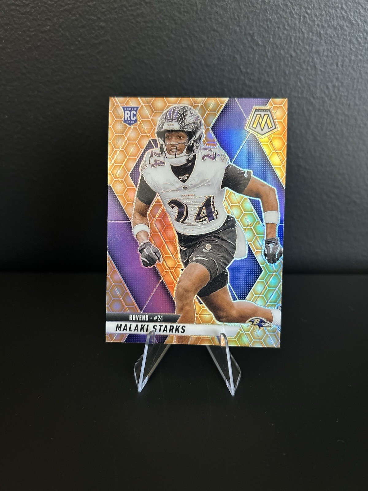 2025 Panini Mosaic Malaki Starks Honeycomb RC #347 Case Hit SSP