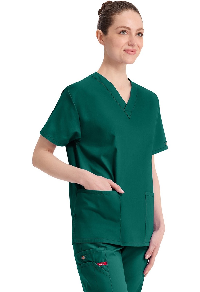 【新品・タグ付】ユヴェントス トレーニングウェア XL 襟付 グリーン Jeep Dickies Scrubs EDS Signature V Neck Top 86706 HUWZ Hunter Green