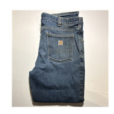Carhartt FR Cotton Elastane Blue Work Pants Flame Resistant 40x30
